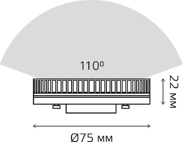 Лампа LED T75 GX53 3000К 6Вт 440Лм Elementary Gauss
