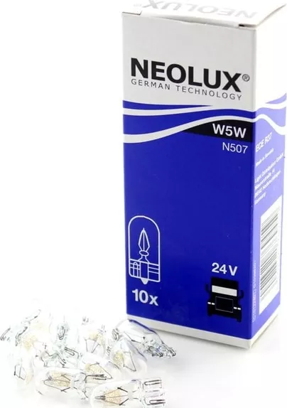 Лампа W5W N507 5W 24V W2.1X9.5D 5XFS10 NEOLUX (только упаковками по 10шт)