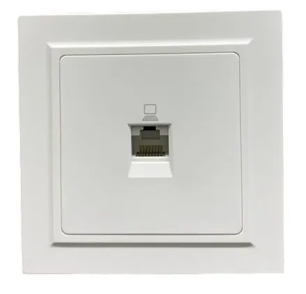 Розетка RJ45 (cat 5e) 1-я белая U1A-016-1 SoftTouch AWSPRODUCTS