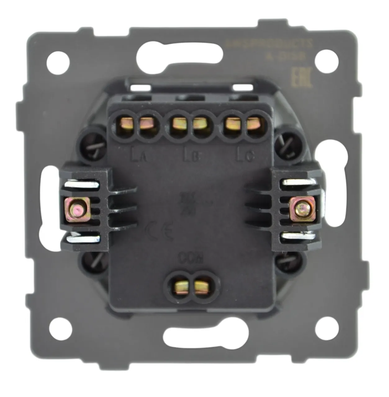 Выключатель 3-кл. чёрный A-015B "Aura" AWSproducts