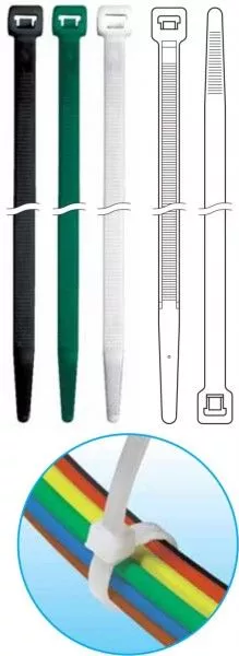 Хомут OPK 3.6*360-370-N бел.