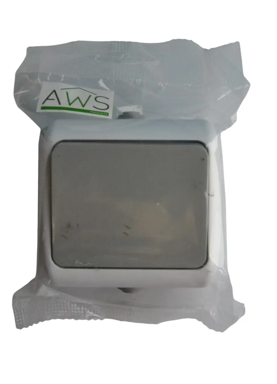 Выключатель ОУ 1-кл. IP54 SD-V1001WG AWSPRODUCTS