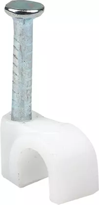 Скоба круглая с гвоздем 4мм (100 шт.) (ELUX)