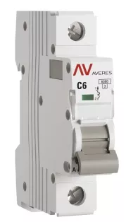 Автоматический выключатель AV-6 C6/1 6кА  AVERES EKF