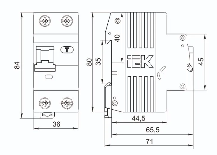 АВДТ32 С16/2/30mA, тип АС, 6kA IEK
