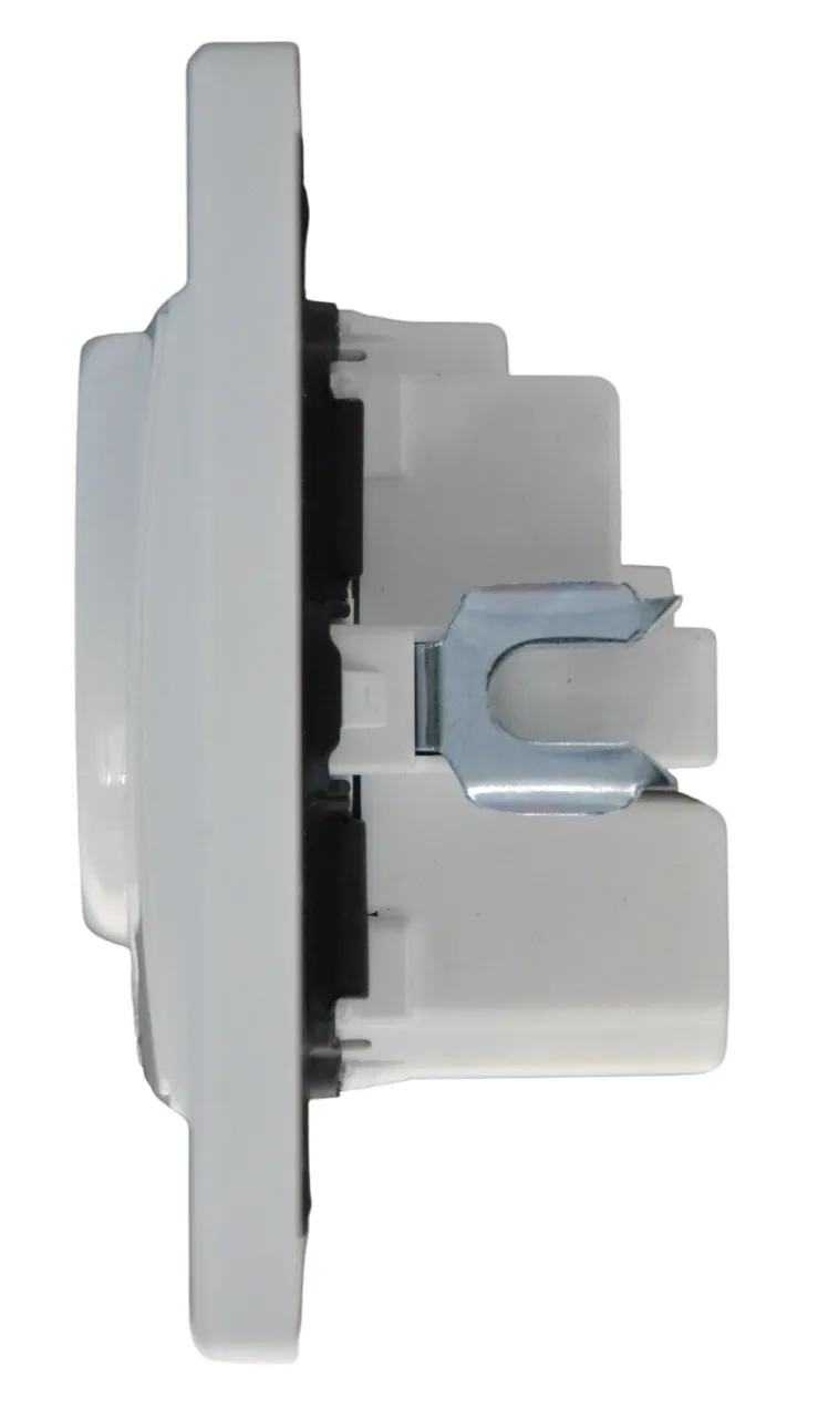 Розетка 1-я с/з с USB белая SD-P1017W AWSPRODUCTS