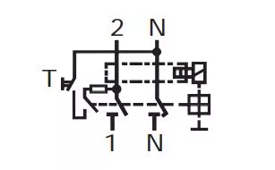 УЗО EFI6-P2 40/2/0.03 30мА, тип АС, 6кА ETI