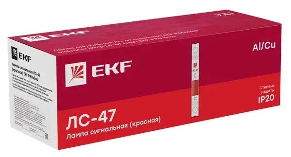Лампа сигнальная ЛС-47 (красная) EKF PROxima