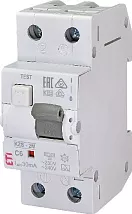 АВДТ KZS-2M C6/0.03 1+N, 30мА, тип А, 10кА ETI