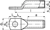 Наконечник медный луженый ТМЛ 10-8 KCR (ERKO)