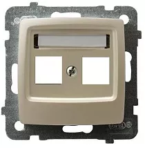 Корпус двойной розетки KEYSTONE GPK-2S/P/42 1538