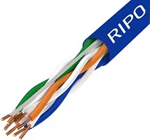 Кабель RIPO UTP4 CAT6 23AWG 305м Cu (медь) синий