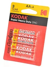 Элемент питания R06-4BL Super Heavy Duty Zink (KODAK)