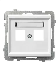 Корпус GPK-2R/p/00 1393 розетки компьютерной  двойной, без рамки