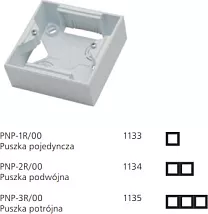 Коробкa для наружной установки PNP-3R/00