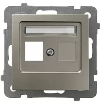 Корпус розетки GPK-1G/p/45, одинарный, тип Keystone (1394)