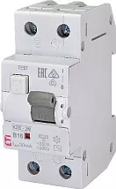 Диф. автомат. выключатель KZS 2M B16/0,03 тип АС