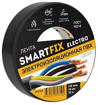 Изолента ПВХ черная (0.15*19*20) (SmartFix) ELECTRO
