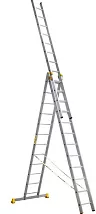 Лестница алюминиевая трехсекционная 3*12 профессиональная (9312) (ALUMET)