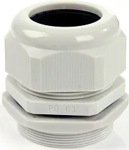 Кабельный ввод PG63 (42-54 мм) серый пластик (ELUX)