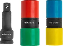 Набор головок ударных с удлинителем 1/2", 2 шт HOEGERT