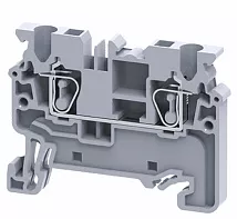 Клемма проходная пружинная OptiClip CХ-2.5-I-24A-(0.2-2.5) сер. КЭАЗ 289711
