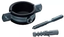 Хомут сантехнический 2 1/2" (72-78мм) М8 комплект Premium (в упак. - 75 шт)																									