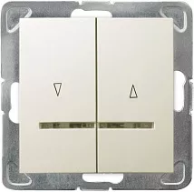 Выключатель LP-7YS/M/27 1006 для жалюзи с подсветкой (без рамки)