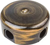 Коробка распред. 110х50мм Бронза (пластик) Bironi