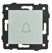 Выключатель звонка 1-кл. белый A-005W AWSPRODUCTS