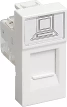 Розетка RJ-45 UTP PKU-10-00-П (кат.5е, 1 мод) IEK