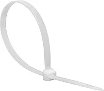 Хомут 7,2*200 белый нейлон (100 шт.) Basic (EKF)