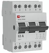 Трехпозиционный переключатель ТПС-63 3P 63А EKF PROxima