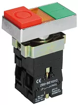 Кнопка LAY5-BW8465 I-O сдвоенная LED IEK