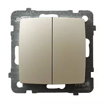Выключатель 2 кл. лесничный LP-10S/M/42 1509