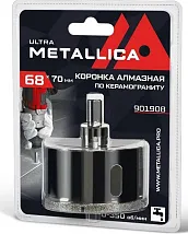 Коронка алмазная 68х70 мм, #46, с сверлом, по керамограниту/плитке METALLICA Ultra