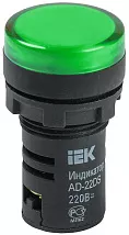 Индикатор LED зелёный AD22DS 230В AC IP40 IEK