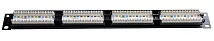 Коммутационная панель Ripo 19", 1U, 24 порта, Cat.5e (Класс D), 100МГц, RJ45/8P8C, 110, T568A/B, неэ