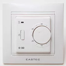 Терморегулятор EASTEC E-30 белый механический (встраиваемый 3,5 кВт)