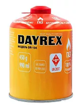 Газ в баллоне д/портативных газовых приборов под резьбу DR-104 450гр-990мл Dayrex КОРЕЯ 1-12