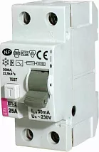 УЗО EFI6-P2 25/2/0.03 30мА, тип АС, 6кА ETI