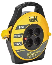 Удлинитель на катушке 4гн. 10м с/з ПВС 3х1,5мм2 INDUSТRIAL IEK