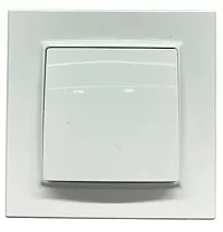 Выключатель ОУ проходной 1-кл. белый SD-S003W AWSPRODUCTS