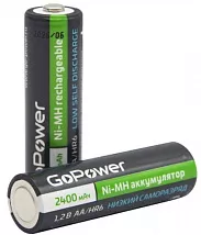 Аккумулятор AA 2400mAh Ni-Mh GOPOWER BL-2