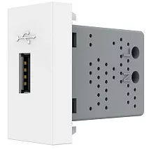 Розетка USB (тип А, 2,1А, 5В) Белый Livolo
