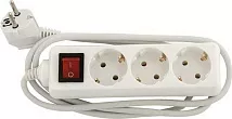 Удлинитель G3JS 5M 3 гнезда c/з шуко+выкл, 3x1mm1