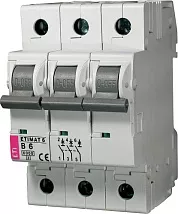 Автоматический выключатель ETIMAT6 B6/3 6кA ETI