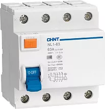 УЗО NL1-63 40/4 30mA, тип AC, 6kA CHINT