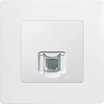 Розетка RJ-11 (1-я) Белый ETIKA LEGRAND