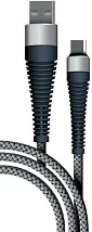 Дата-кабель Fishbone USB-micro USB; 3А;1м; space grey Borasco